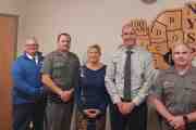 Morale boosting visit with NY State Police Officers