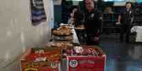 Marie Callender pies, chips, and sandwiches served at LAPD Newton Station