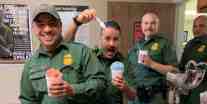 Agents at Las Cruces enjoying snow cones