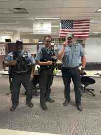 3rd Precinct Officers with Jesus Backs the Blue light-pens